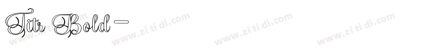 Titr Bold字体转换